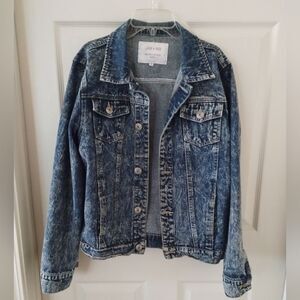 Liquor N Poker Denim Jacket Size M